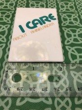I Care About Rhinelander Wisconsin Town City Metal Pin FREE SHIPPING