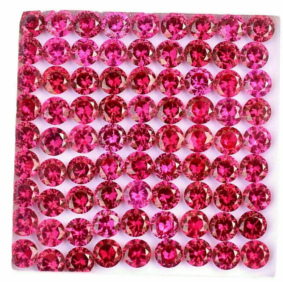 30 Pcs Natural Ruby CERTIFIED Red Round 6 mm Size Lot AA+ Quality Gemstone - Image 4 of 4