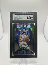 2019-20 Donruss Stephen Curry Franchise Features Green Flood #12 SGC 9.5 Graded