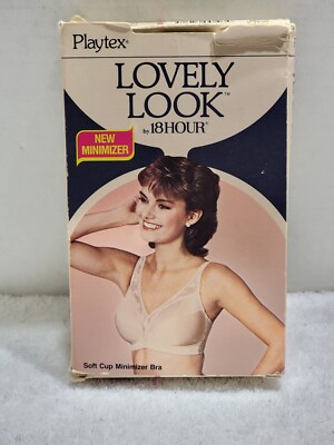 NEW VINTAGE PLAYTEX LOVELY LOOK BY 18 HOUR MINIMIZER BRA 34C STYLE