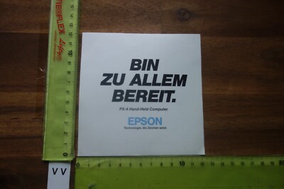 Alter Aufkleber Büro Computer Software Internet Drucker Printer EPSON (VVF)