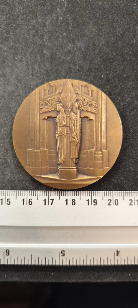RARE ANCIEN MEDAILLE SPORT GYMNASTIQUE HOMME ANNEAUX BARRE PARALLELE