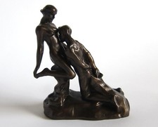 ETERNAL IDOL by RODIN LOVERS STATUE BONDED BR...