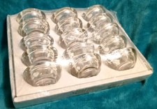 15 New Round  Heavy Weight Clear Glass Tealight/small Candle Holders
