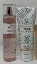 Bath & Body Works Holiday Gift Set Fine Fragrance Mist  &  Body cream pack of 2