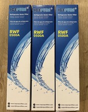Lot of 3 IcePure RWF0500A Refrigerator Water Filters BPA Free New Sealed