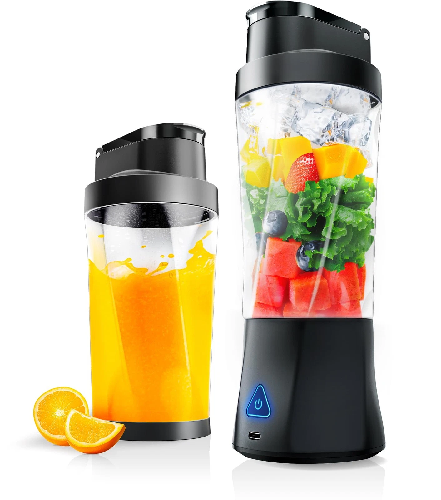 Portable Blender, Cordless, 24oz. Vessel, Personal Blender-for Shakes & Smoot...