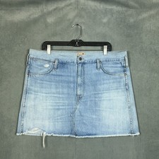 Polo Ralph Lauren Denim Mini Skirt Western Womens Size 32 Distressed