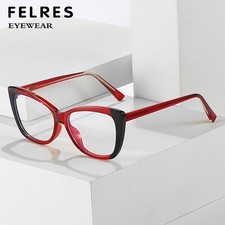 TR90 Anti Blue Light Cat Eye Eyeglasses Women Fashion Clear Lens Glasses Frames