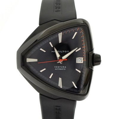HAMILTON Ventura Elvis 80 H245850 schwarz Gehäusegröße 42 mm gebrauchte Herre...