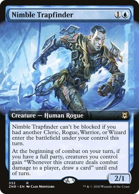 MTG Nimble Trapfinder (Extended Art) - 332 / English / Near Mint