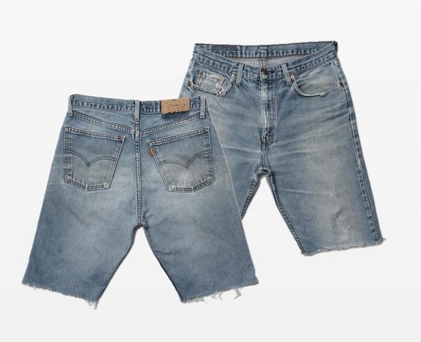 Men Levi's Shorts Navy Denim 32