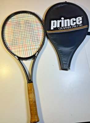 Vintage Prince Graphite Pro 110 Tennis Racket Cover Vintage