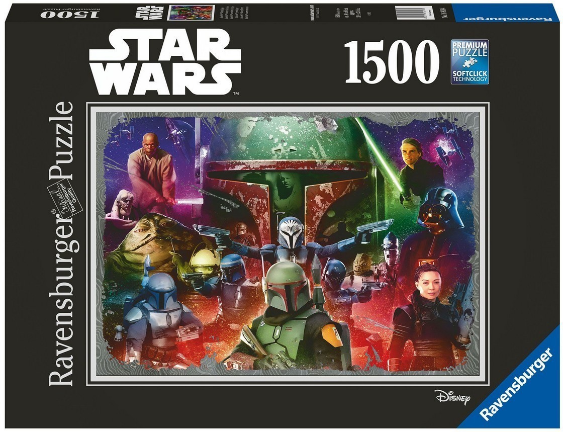 Puzzle Star Wars Boba Fett Ravensburger 1500 pièces en carton premium