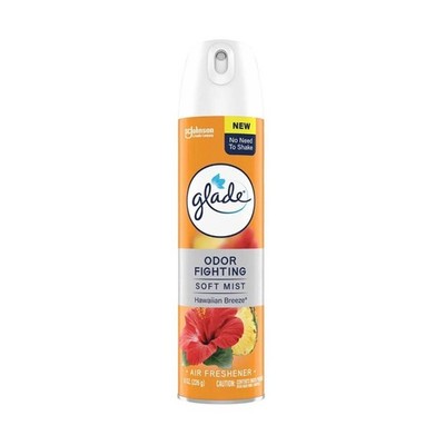 6x Glade Spray Air Freshener Hawaiian Breeze Odor Eliminator Lot 8oz