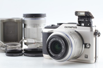 【Exc+5】 Olympus PEN E-PL2 12.3MP Digitalkamera 14-42mm 40-150mm Objektiv...