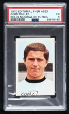 1970 Disgra/FHER Ases del IX Mundial de Futbol Gerd Muller PSA 5 0o5i