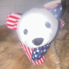 Ty Beanie Babies Patriotic Bear American Flag Pattern Plush 3+ Ages 3-11 Years
