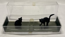 Elastolin by Preiser Animal Figure Set 2 Black Cats  5323 NOS