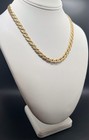 Vintage Gold Tone Flat Link Chain 17.75” Length 26g Very Nice! — photo 2