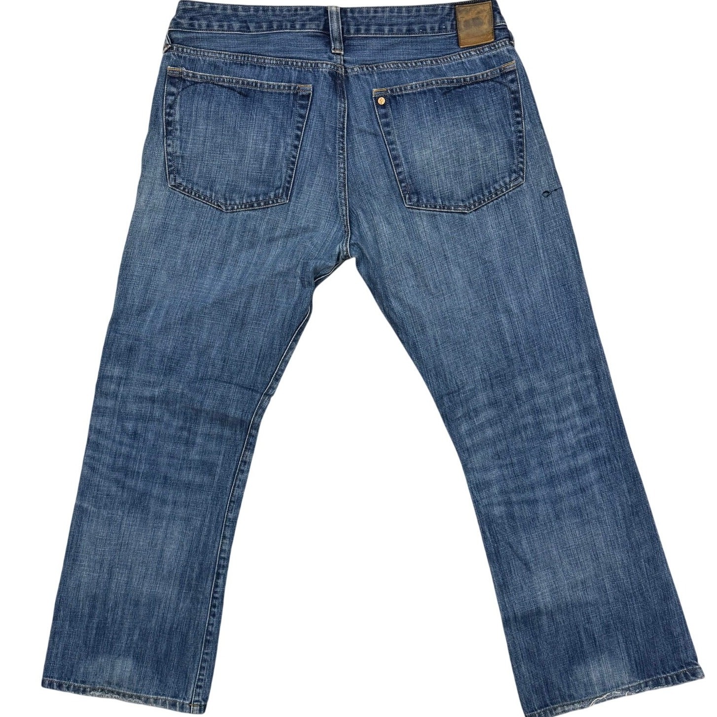 H&M &Denim 36X30 Fit LAD Straight Leg Jeans Distressed Midrise Grunge Streetwear thumbnail 2
