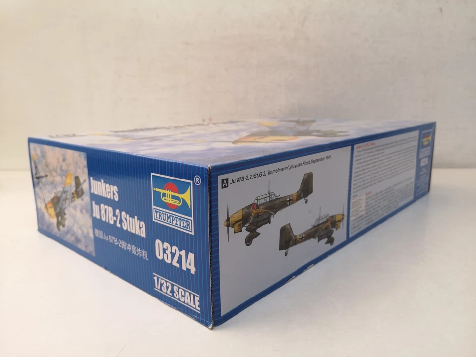 Junkers Ju 87B-2 Stuka Trumpeter Kit Nuovo 03214 Scala 1/32 Chiuso-A38 - Immagine 3 di 4