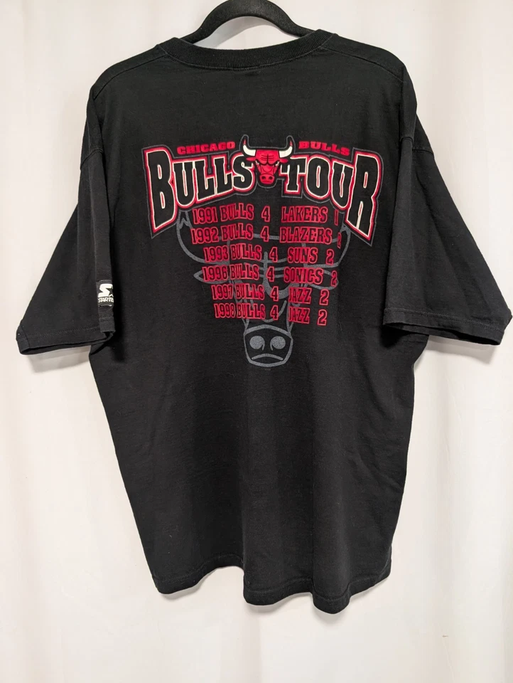 Camisa De Colección Chicago Bulls Talla XL 1998 NBA Champions Starter 90s Finals Tour Foto 2 de 4