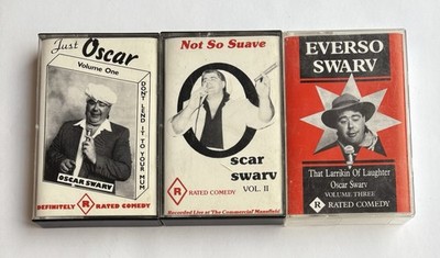 OSCAR SWARV Comedian Cassette Tape Volume One Two & Three - Free Aus Post!