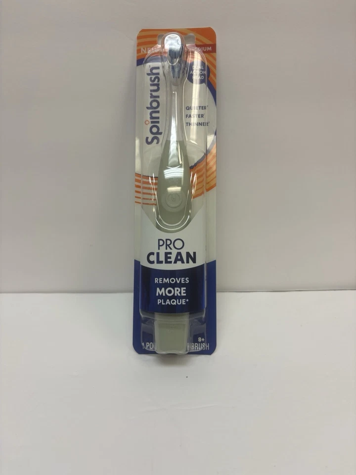 Cepillo giratorio ProCLEAN cabezal de doble acción mediano 8+ un potente cepillo de dientes blanco Foto 2 de 2