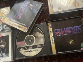 Japanese Sega Saturn Console with Controller, Cables, and 6 games, Sonic Jam