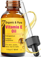 Ultra Pure Vitamin E Oil - Full-Spectrum D-Alpha Tocopherol, 1 Fl Oz - 100 Orga