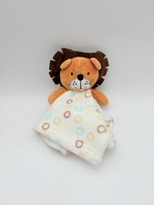 Lion Lovey Circles Security Blanket Brown Baby Nursery Plush Toy Nursery INF INC