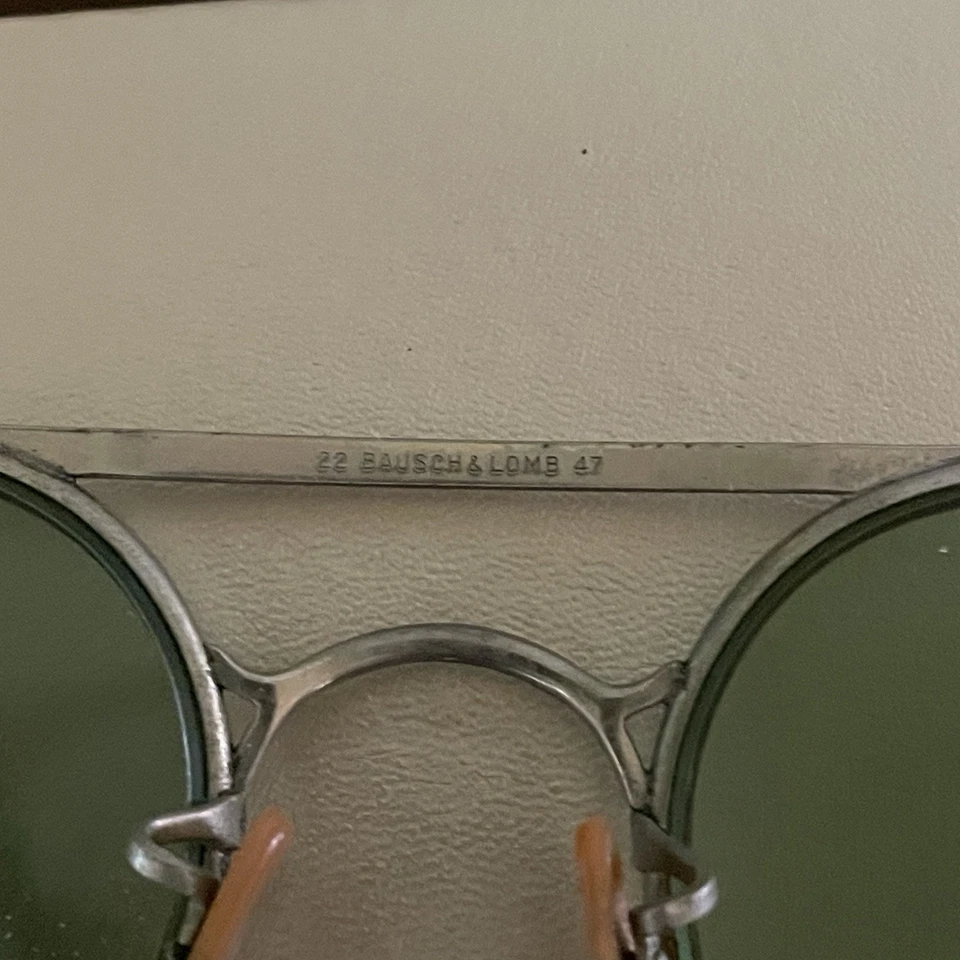 VTG BAUSCH & LOMB 22/47 SAFETY GOGGLES STEAMPUNK 50'S COLLECTORS ITEM SUNGLASSES - Image 2 of 4