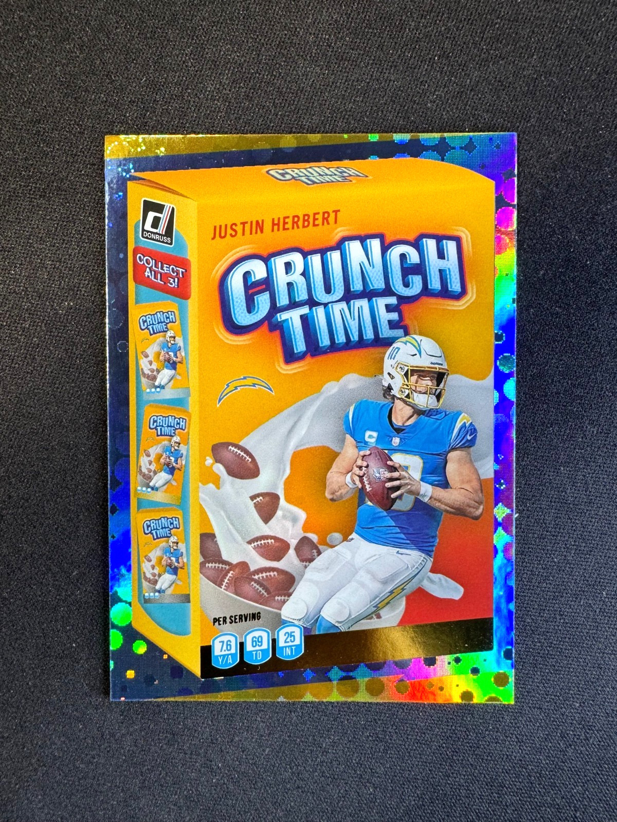 2022 Donruss Justin Herbert Crunch Time #CT-5 Chargers Case Hit SSP
