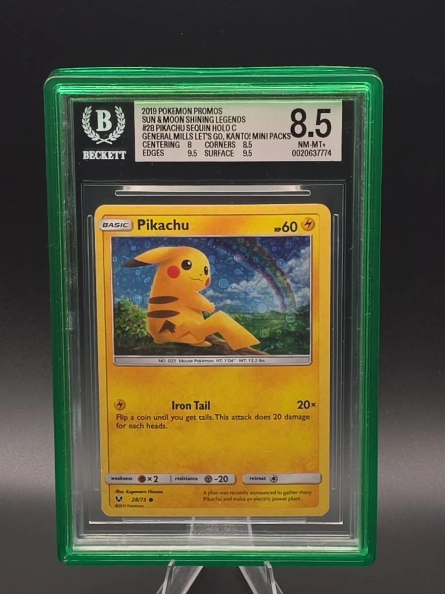 25+ Pokémon TCG 8.5 Graded Pikachu Individual Collectible Card
