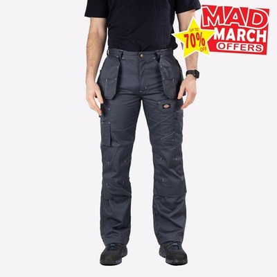 Dickies Redhawk Herren Everyday Work Multi Purpose Pro Trousers Hose Grau