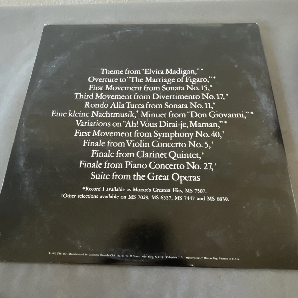 George Szell Mozart The Greatest Hits Album Vinyl 2xLP Record MG-31267 / VG+ Foto 2 de 4
