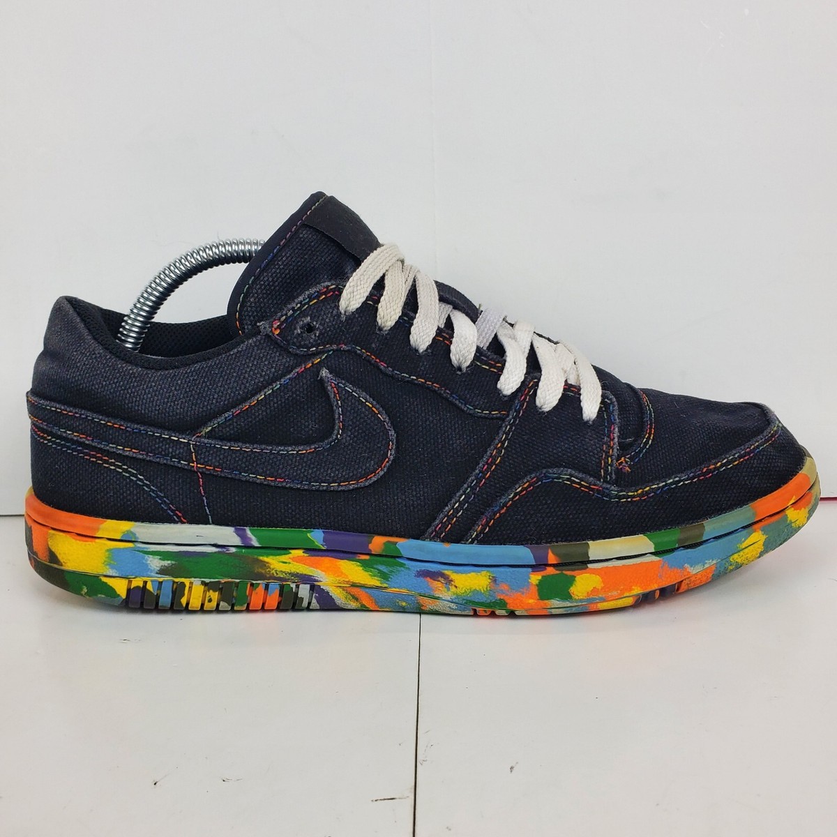 その他 2y ナイキ コート フォース ロー 313561-071 ブラック/ゴールド