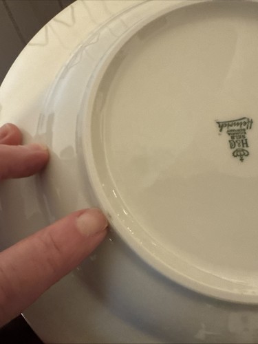 RARE Vtg H&CO Selb Baravia #47 Scattered Flowers Set Of 6 Rimmed Bowls Exc - Picture 17 of 17