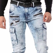 Cipo & Baxx PABLO Mens Jeans Cargo Denim CD798 all sizes