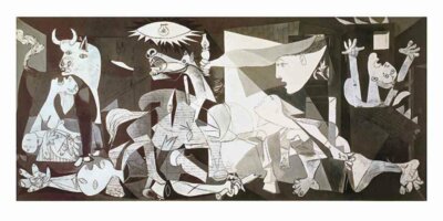 GUERNICA - Pablo Picasso 140x70 Kunstdruck kein Poster Plakat Bild NEU