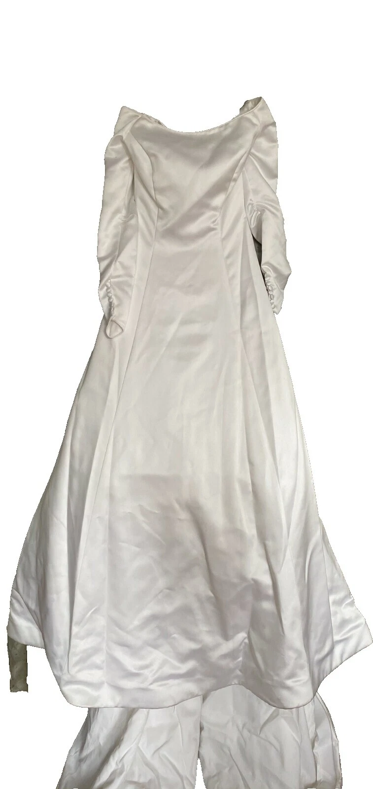 Boat Neck A-Line 100% Silk Wedding Dresses