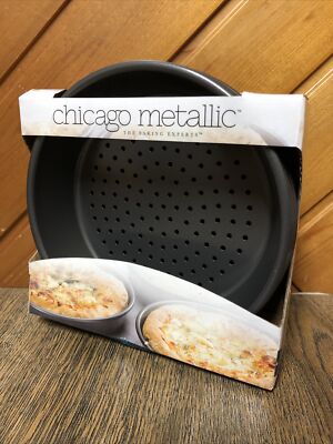Set Of Chicago Metallic 7” Mini-Deep Dish Pizza Brand New