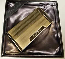 Ever Tech Quad Flame Cigar Torch Lighter with Cigar Punch Cutter Gold Color BX