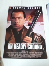 ON DEADLY GROUND 1994 STEVEN SEAGAL ORIGINAL POSTER Video Shop VINTAGE 42x59.4cm