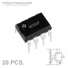 20 X TI NE555 555 Timer IC Integrated Circuit Chip DIP-8 SA555 SE555 SE555C USA
