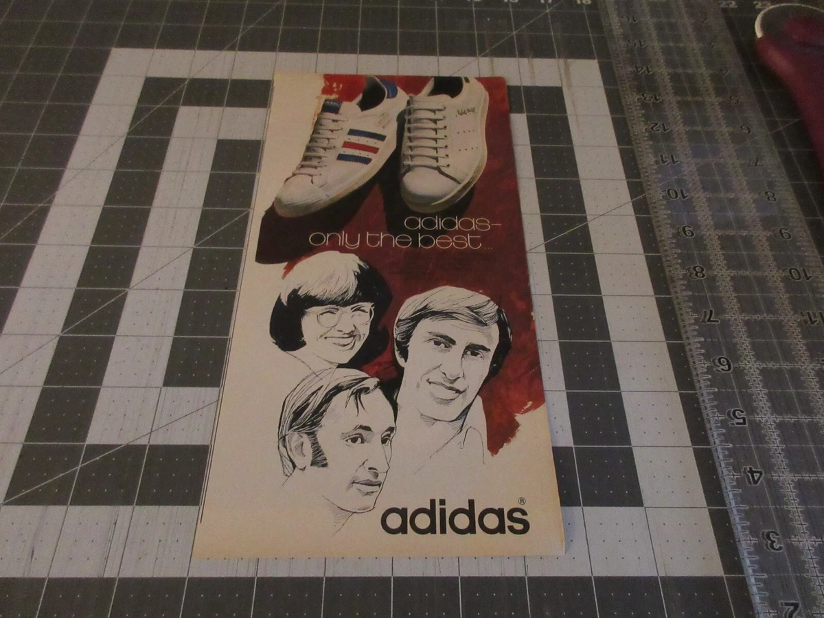 1972 Adidas Winner Robert Haillet Tennis Shoes vintage print Ad