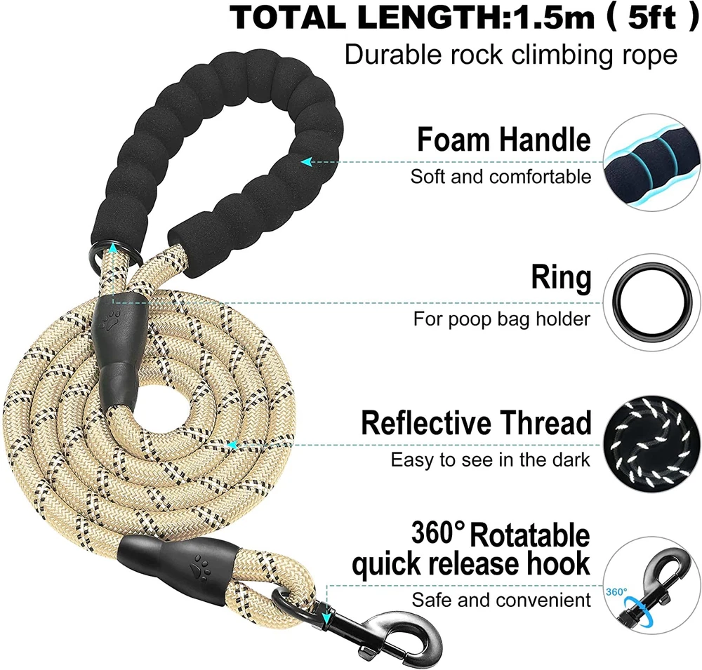 Dog Harness with Leash Set, No Pull Adjustable Reflective Step-In Puppy Harness