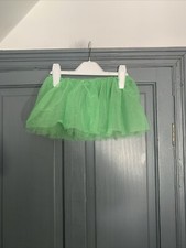 M&S Green Tutu Skirt Halloween Fancy Dress Costume - 6-7 Years