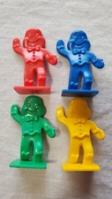  #1 Candy Land Game Gingerbread Man Replacement Pieces Set of 4 Candyland 